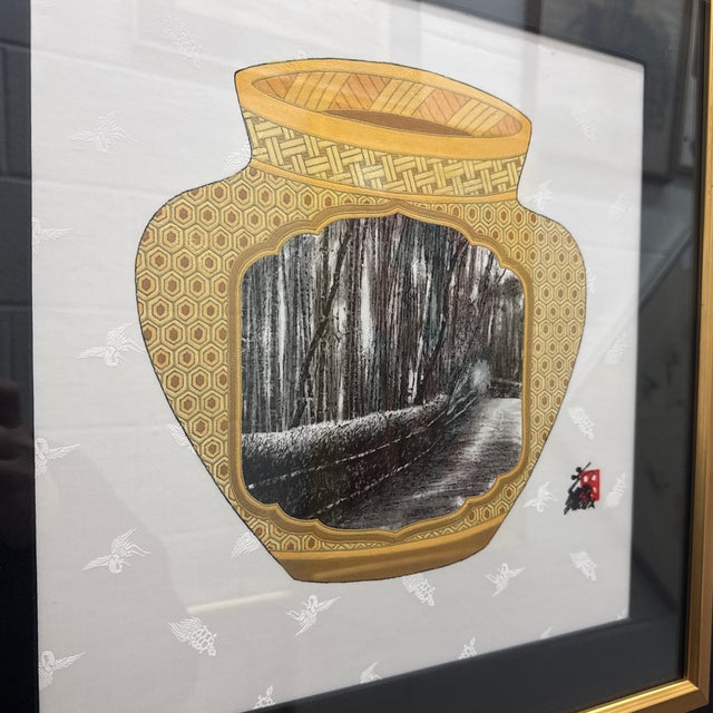 Original Painting on Silk by Hisashi Otsuka For Sale - Image 4 of 9