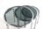Italian Round Chrome Nesting Tables with Smoked Glass, Set of 3 For Sale - Image 4 of 16