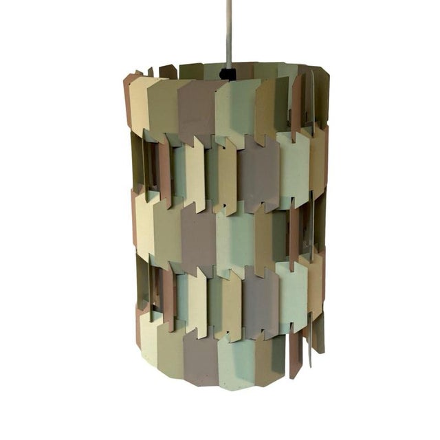 Metal Danish Pendant Lamp in Metal by Louis Weisdorf for Lyfa, 1960s For Sale - Image 7 of 9