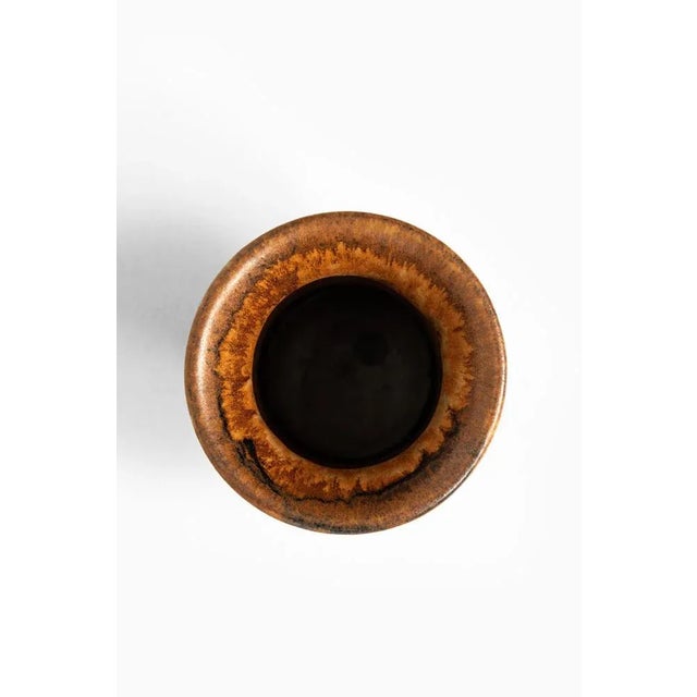 Ceramic vase designed by Bruno Karlsson. Produced by Ego stengods in Sweden. This piece is attributed to the mentioned...