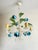 French Blue Tole Tulip 5-Light Chandelier, 1960s For Sale - Image 18 of 18