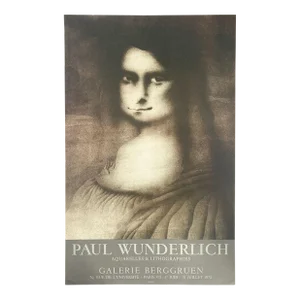1972 Paul Wunderlich “Tears” Heinz Berggruen Promotional Lithograph Poster