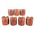 Vintage Western Style Leather Sleeves for Drinks Glasses/ Bottles Featuring Steers -Set of 7 For Sale