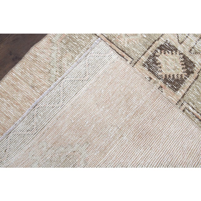 1970s Vintage Turkish Handmade Wool Cotton Runner Rug For Sale - Image 9 of 11