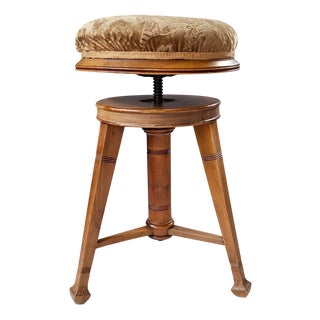 Art Deco Piano Stool, 1920s-1930s For Sale