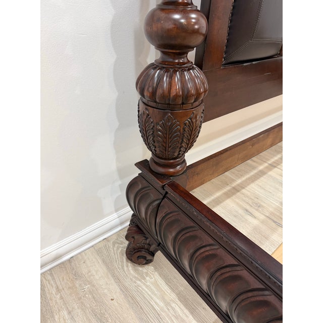 Attributed to Lane Home Furniture National Geographic Collection King Size Bed For Sale - Image 11 of 12