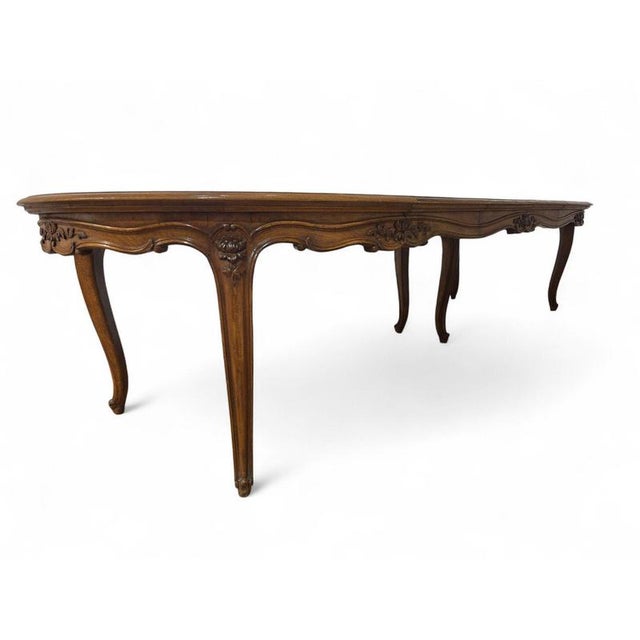 Large Antique French Extending Dining Table in Oak, 1740 For Sale - Image 10 of 12