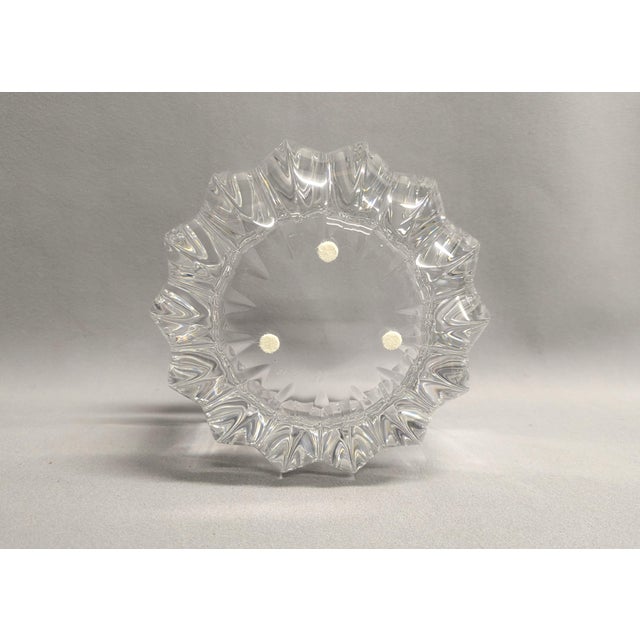 Orrefors Large Orrefors Crystal Fleur Bowl For Sale - Image 4 of 12