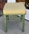 Hollywood Regency Charles Pollock for William Switzer Green Faux Bamboo Footstool Bench - 1 of 2 For Sale - Image 3 of 6