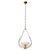 Murano Glass and Brass Flower Pendant Light from Barovier, Italy, 1940s For Sale - Image 3 of 13