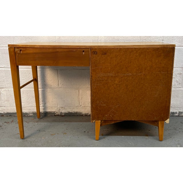 1960s Mid-Century Modern Birch Writing Desk by Morris of California For Sale - Image 10 of 12