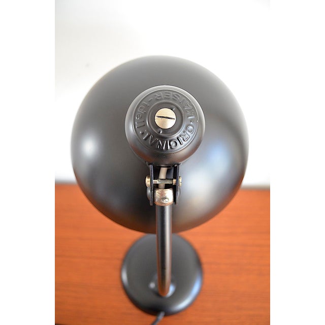 Black Bauhaus Model 6556 Lamp by Christian Dell for Kaiser Leuchten, 1950s For Sale - Image 8 of 11