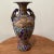 Stunning handmade,hand painted Japanese Satsuma moriage raised enamel vase with vivid colors and intensive pattern...