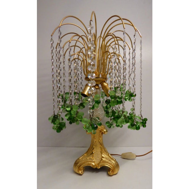 Murano Glass & Gilded Bronze Waterfall Table Lamp, 1970s For Sale - Image 10 of 10