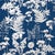 Schumacher SAMPLE - Schumacher Spring Floral Indoor/Outdoor Fabric In Navy For Sale - Image 4 of 5