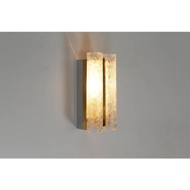 Wall Lamps in Brass and Glass by Doria Leuchten, 1970s, Set of 2 For Sale - Image 9 of 10