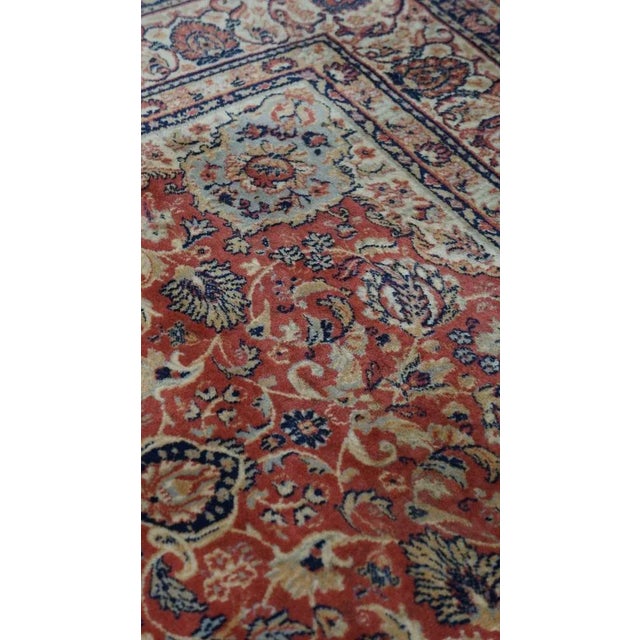 Oriental Rug with Cream, Blue, Red and Pink For Sale - Image 6 of 9