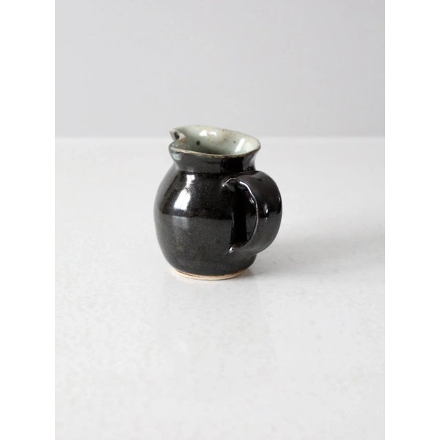 Vintage Studio Pottery Creamer Pitcher For Sale - Image 6 of 10
