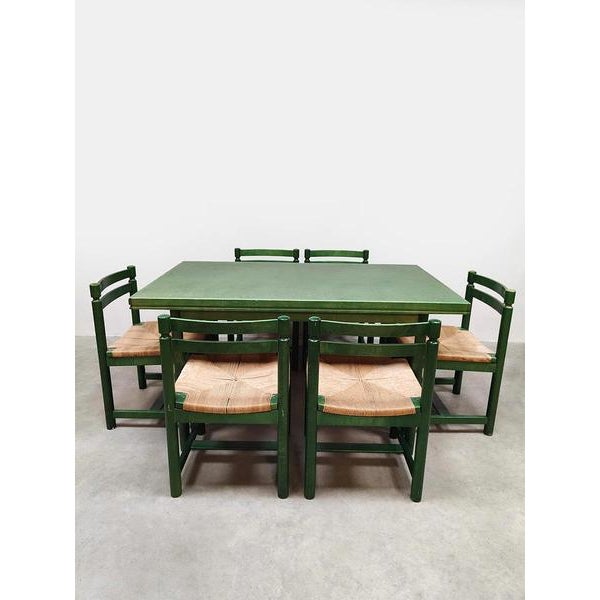 Asko Vintage Wooden Dining Set, 1970s, Set of 7 For Sale - Image 4 of 8