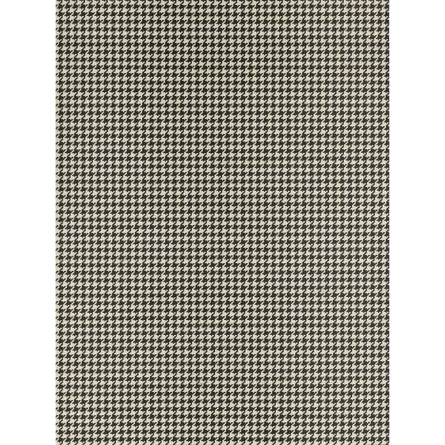 The House of Scalamandré Houndstooth Sisal Wallpaper, Onyx For Sale