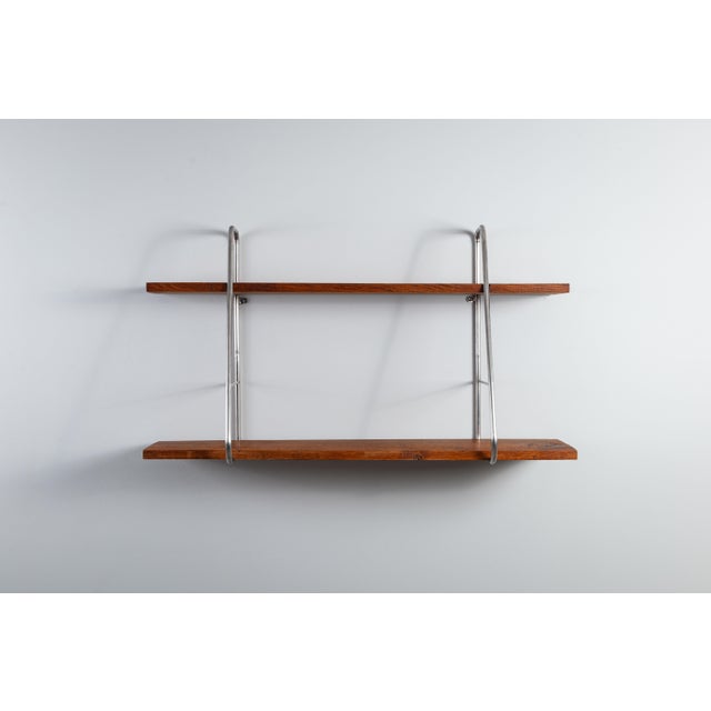 Vintage Oak Wall Shelf, 1970s For Sale - Image 6 of 12