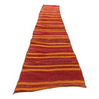 Turkish Narrow Kilim Runner Rug For Sale