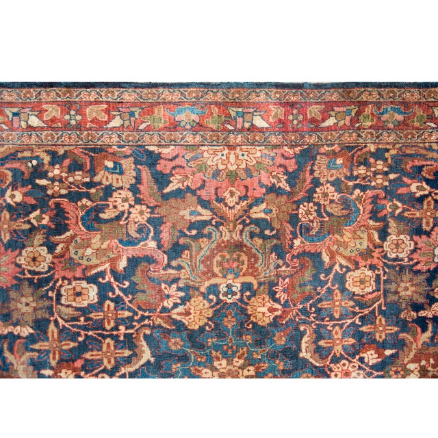 Early 20th Century Early 20th Century Persian Meshkabad Rug For Sale - Image 5 of 14