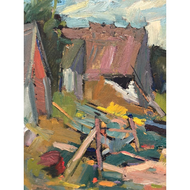 Carl‑axel Schwieler, Vid Knabäck, Skåne, 1950s, Oil Painting on Panel, Framed For Sale - Image 11 of 18