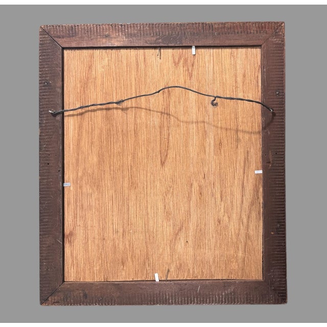 Early 20th Century Antique Victorian Walnut Framed Advertising Die Cut Beck & Son Boots & Shoes New York For Sale - Image 5 of 6