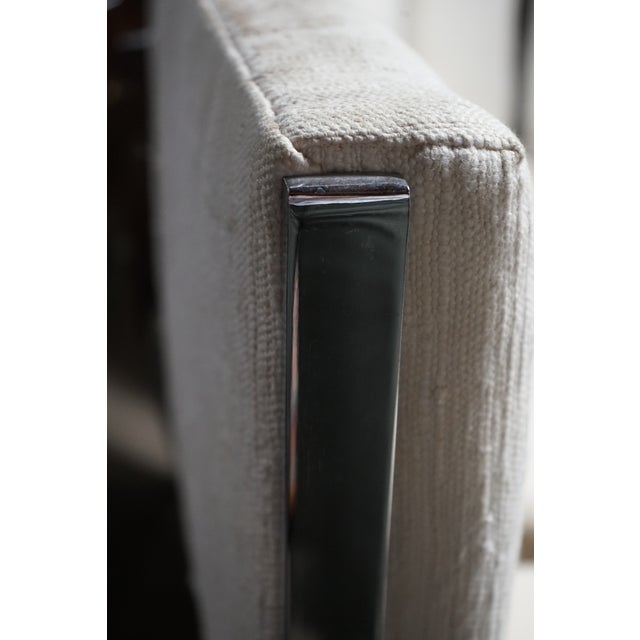 1970s Set of 6 "Z" Upholstered Dining Chairs With Chrome Frames by Milo Baughman for Dia For Sale - Image 10 of 12