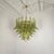1980s Mazzega Style Murano Glass Olive Green Petal Chandelier For Sale In Dallas - Image 6 of 14