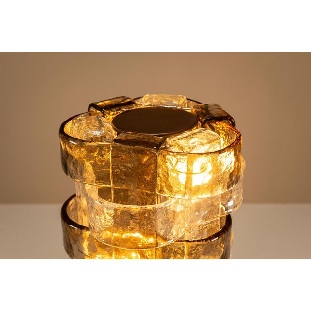 LT 378 Floor Lamp in Mixed Crystal and Tobacco Glass by Carlo Nason for Mazzega, 1970s For Sale - Image 14 of 16