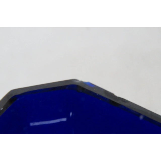 Cobalt Blue Glass Epns Silver Salt Cellar Small Dish Made in England For Sale - Image 12 of 12
