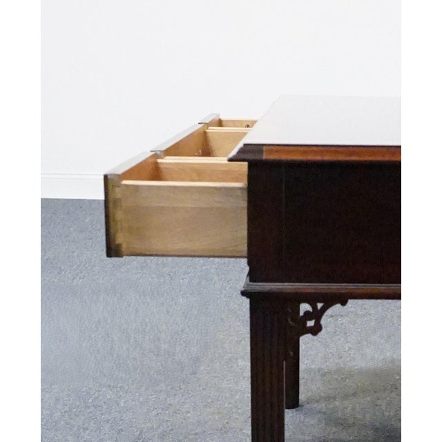 Wood Pennsylvania House Banded Mahogany Traditional Chippendale Style 54" Accent Console Sofa Table 13-1509 For Sale - Image 7 of 12