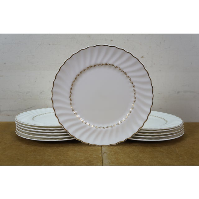 Mid 20th Century English Royal Doulton Adrian H4816 Bread Salad Dinner Service Plates - 36pcs For Sale - Image 6 of 11