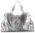 2010s Cartier Marcello De Handbag Metallic Silver Leather Large Top Handle Bag Tote For Sale - Image 5 of 7