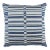 Schumacher Tierra Stripe 20" Pillow in Blue For Sale