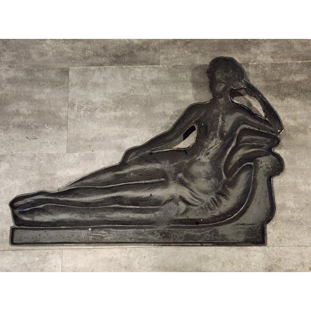 Vintage Mid-Century Cast Iron Wall Sculpture - Venus Victorious "Victrix" For Sale - Image 4 of 8