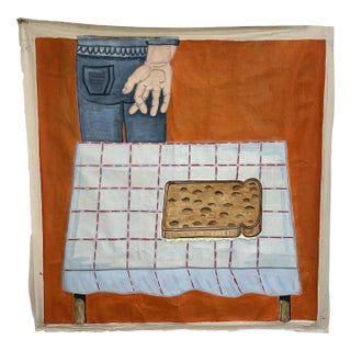 Jovi Schnell Buttered Toast Painting For Sale