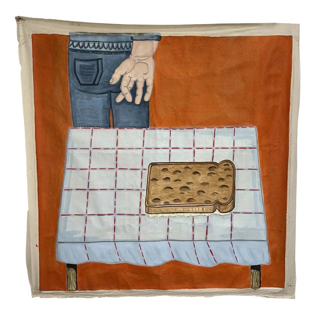 Jovi Schnell Buttered Toast Painting For Sale