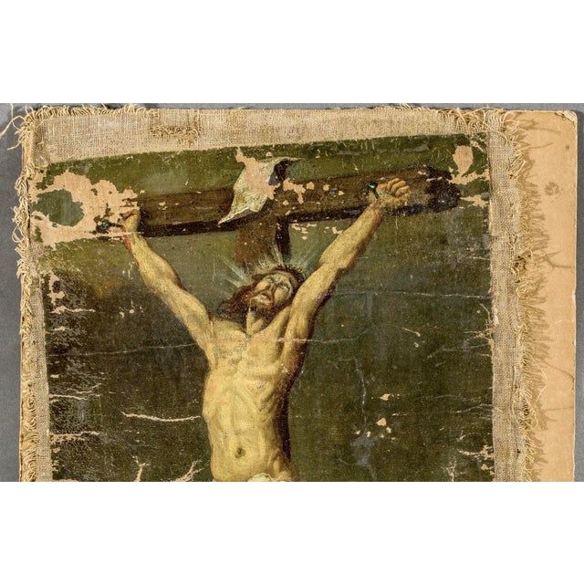 17th century antoon van dyck follower religious painting a very important not signed painting from the flemish school,...