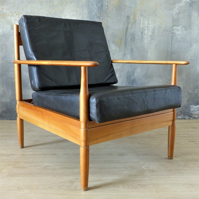 Mid-Century Modern Mid-Century Armchair by Grete Jalk for France & Son, 1950s For Sale - Image 3 of 16