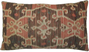 1850 Antique Ikat Pillow - 23 X 14