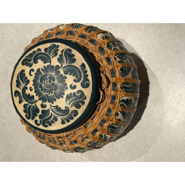 Asian Antique 1970s Thai Rice Basket For Sale - Image 3 of 4