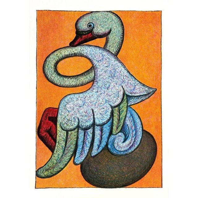 Henry Heerup 1907-1993. Lithograph in colors. Unsigned. Sheet size: 35 x 50 cm. Unframed. Provenance: Permild and...