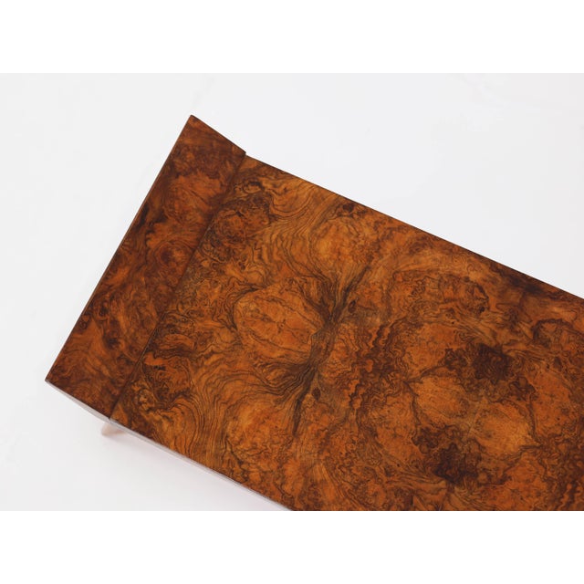Italian Coffee Table in Walnut Burl by Silvio Cavatorta, 1950s For Sale - Image 11 of 12