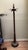 Antique Turned Oak Hall Tree Coat Rack With Adjustable Iron Hooks For Sale - Image 4 of 8