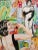 Contemporary 1990s Modernist Acrylic Colorful Painting on Wood of Women For Sale - Image 3 of 5
