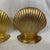 Hollywood Regency Vintage Solid Brass Clam Seashell Bookends - Pair For Sale - Image 3 of 5