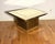 Vintage Brass Coffee Table in the Manner of Sarreid on Burlwood Base, Circa 1970s For Sale - Image 9 of 12